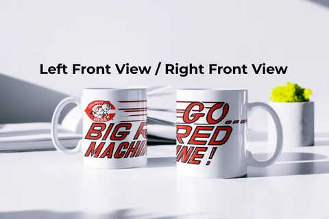 Vintage Style Cincinnati Reds Big Machine Printed White Coffee Mug 11oz NEW Cover