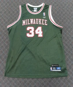 RAY ALLEN VINTAGE Milwaukee Bucks Reebok Hardwood Classics Basketball Jersey  XL - Picture 1 of 7