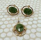 Signed Amco Vintage Pendant And Earring Set C1960s