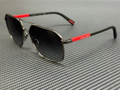 PRADA LINEA ROSSA PS A50S 5AV09U Gunmetal Grey Gradient 60 mm Sunglasses - Image 1 of 4