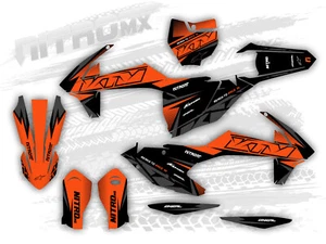 NitroMX Grafik Set fur KTM SX SXF XC XCF 125 250 350 450 2016 2017 2018 Dekor - Picture 1 of 1