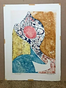 Irving Amen signierter Druck "Personage" datiert '61 - Bild 1 von 1