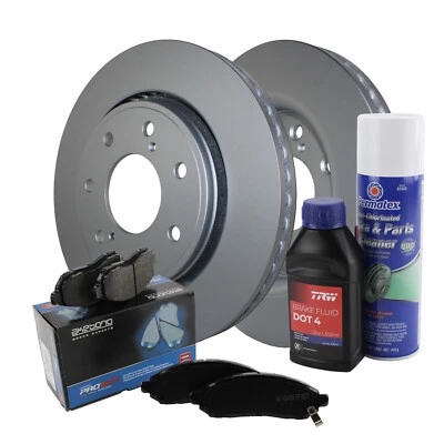 Front Brake Kit 350mm Disc Rotors Akebono Ceramic Pads For Ford F-150 HD Payload Foto 1 de 4