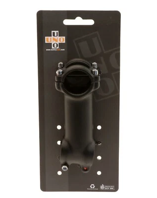 Kalloy Uno AS007N Alloy/MTB Road Stem 90mm -/+ 7° 31.8mm Clamp 1 1/8" Black NEW - Image 1 of 4