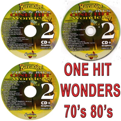 70's 80's Chartbuster Vol-5121 KARAOKE 3 CD+G NEW DISCS in WHITE SLEEVES - Image 1 of 2