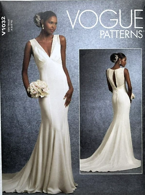 Vogue V1032  Misses Dresses  Bridal Gown or Prom Dress  Sizes: 6, 8, !0 - Image 1 of 2