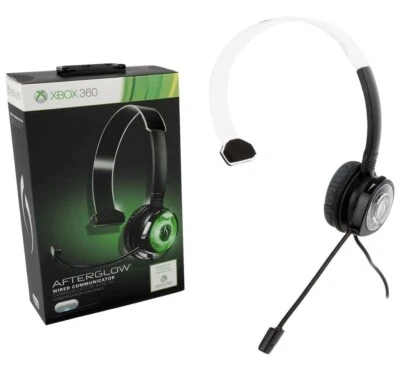 PDP Afterglow Mono Chat Communicator Microsoft Xbox 360 Wired Headset BRAND NEW - Image 1 of 4