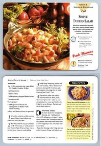 Simple Potato Salad #72 Salads - Delicious Meals Made Easy 1996-7 Recipe Card - Picture 1 of 1