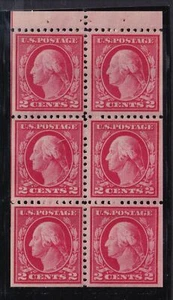 1916 Sc 499e booklet pane 2c MNH original gum, PLATE POSITION I (CX - Picture 1 of 1