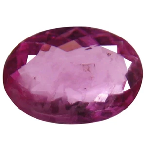1.09 ct AAA+ Pretty Oval Shape (9 x 6 mm) Reddish Pink Rubellite Tourmaline - Picture 1 of 1
