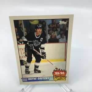 1990-91 (KINGS) Topps Team Scoring Leaders #12 Wayne Gretzky - Picture 1 of 2