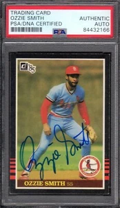1985 DONRUSS #59 Ozzie Smith CARDINALS SIGNED AUTOGRAPH CARD PSA / DNA AUTHENTIC - Picture 1 of 2