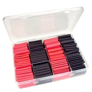 ZIIYAN 400Pcs Kit di Tubi Termorestringenti, 3:1 Involucro Termoretraibile di Grado Marino con Adh - Foto 1 di 12