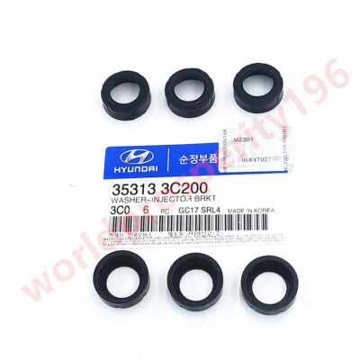 6 soportes de inyector originales para HYUNDAI Azera Genesis KIA Sorento 3,3 L 353133C200 Foto 1 de 4