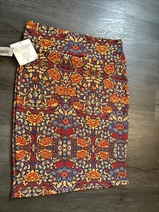 Women's NWT LuLaRoe Stretch Skirt Multicolor Sz Large - Picture 1 of 3