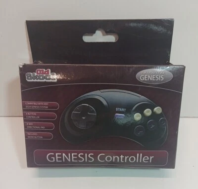 Old Skool 6 Button Controller for SEGA Genesis/Mega-Drive 1 2 & 3 - Open Box - Image 1 of 4