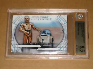 ❤✨ BGS 9.5 2018 STAR WARS MASTERWORK R2D2 C3PO PARTNERS METAL MOVIE CARD 4/5 PP2 - Picture 1 of 2