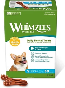 Natural Grain-Free Toothbrush Chews for Small Dogs, 30 Dental Sticks, 1 Month - Picture 1 of 6