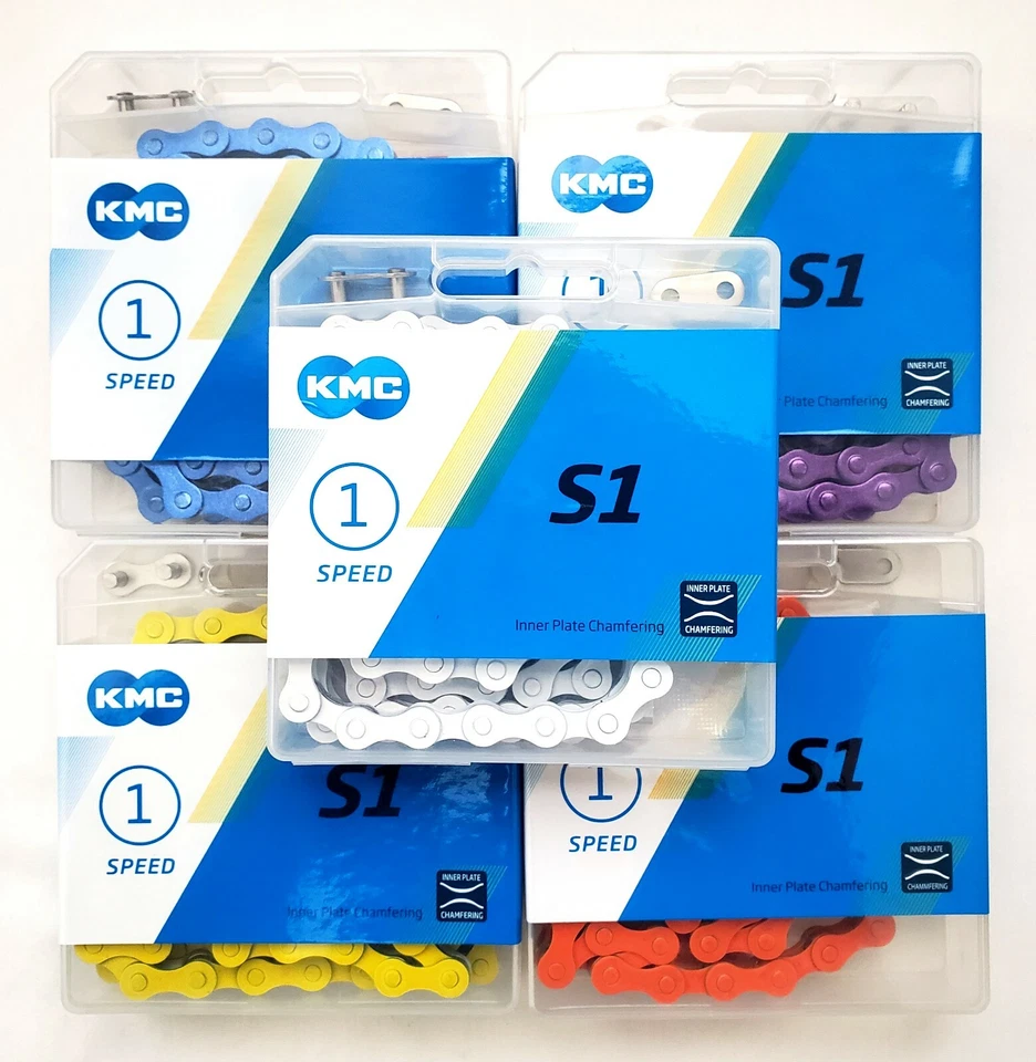 Cadena KMC S1 1/2 x 1/8 x 112L cadenas de colores Foto 1 de 1