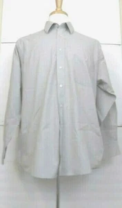 Pierre Cardin Shirt Mens Size 18 Beige Button Down Casual Long Sleeves Collar - Picture 1 of 9