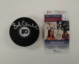 Bob Clarke Autographed Philadelphia Flyers Logo Puck JSA - Picture 1 of 1