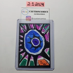 ORIGINAL ARTWORK | ACEO "ALL 4 KNOW" Surreal Abstract Art | 3.5 X 2.5 Inches - Picture 1 of 2