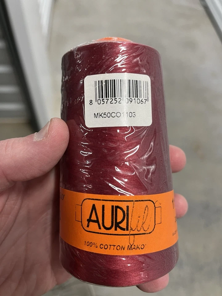 Aurifil 50 Wt Cotton Thread - 5900m Spool, Red - Image 1 of 1