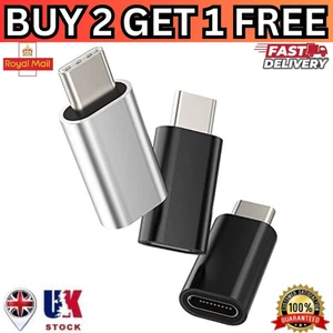 8 Pin Female to Type C USB-C Male Charger Adapter Converter for iPhone Android - Picture 1 of 9