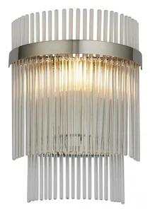 Wall Light Silver Marietta Polished Nickel Endon 104114 - Picture 1 of 9