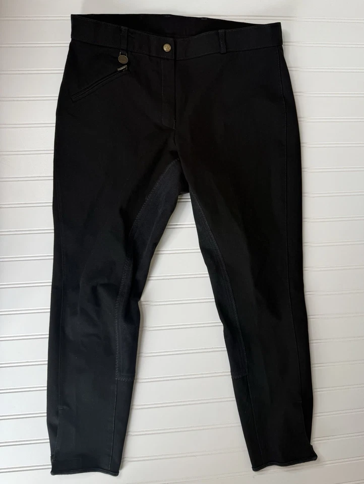 Pantalones de montar Ovation Breeches para mujer 32R negros Dri Lex 2 zonas forro cómodo 1395 Foto 1 de 4