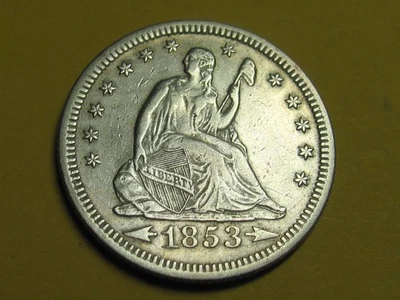 1853  LIBERTY SEATED QUARTER - Image 1 of 2