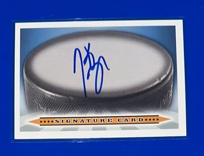 PATRICE BERGERON SIGNED CARD SIGNATURE  HOCKEY CARD AUTOGRAPHED - Image 1 of 2