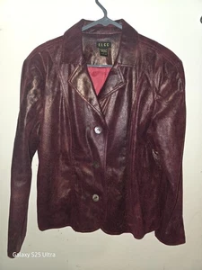 Gebrauchte Vintage ELCC Gr. L Damen Kunstleder Übergangsjacke - Bild 1 von 8