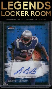 2024 Finest LeGarrette Blount Finest Auto Blue Checkerboard Refractor /99 - Picture 1 of 2