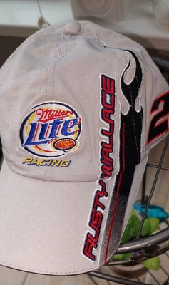 Vintage Nascar Hat Rusty Wallace #2 Miller Lite Racing Chase Cap NEW (spots) Foto 1 de 4