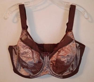 NUEVO Sujetador con soporte lateral Goddess Kayla talla 40G marrón estampado animal GD6160PEC Foto 1 de 3