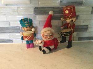 1960’S VINTAGE FELT CHRISTMAS ORNAMENTS / FIGURES - Picture 1 of 17