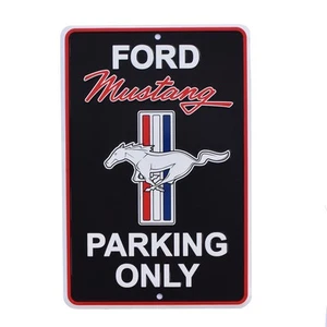 Mustang Parking Only Metall Ford Straßenschild Spielzimmer Garage Mann Höhle Wanddeko - Bild 1 von 4