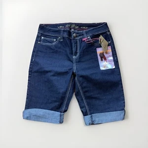 Bermuda denim lavaggio scuro American Royalty taglia 10 nuovi - Foto 1 di 6
