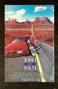 1993 Josh and S.A.M. Movie Poster Full Page Original Color Ad - Picture 1 of 1