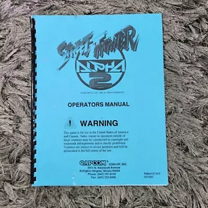 Capcom Street Fighter Alpha 2 Operators Manual CPS Arcade Machine Coin Op Game - Picture 1 of 8