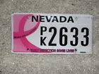 Nevada Early Detection Saves Lives license plate #  2633