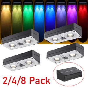 2/4/8X Super Bright Solar Powered Door Fence Wall Lights LED Outdoor Garden Lamp - Picture 1 of 11