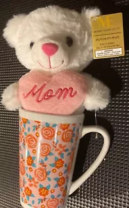 Plush Bear In Mug “MOM” - Picture 1 of 3