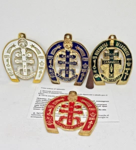 TALISMÁN HERRADURA DE LA SUERTE Y DINERO CON CRUZ DE CARAVACA - Imagen 1 de 9