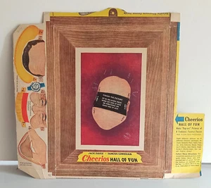 SALE! 1951 Jack Oakie CHEERIOS Cereal Box Panel HALL OF FUN Famous Comedian - Picture 1 of 4