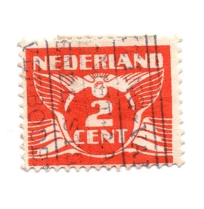 Netherlands SG: 275a 1924-1925 Numeral 2c Orange Lightly Hinged Stamp - Picture 1 of 1