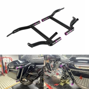 For Harley Electra Glide Standard FLHT 2019-2022 Saddlebag Guard Frame Crash Bar - Picture 1 of 8
