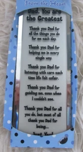 Dad You Are The Greatest Glass Plaque - ideal father's day present - Picture 1 of 3