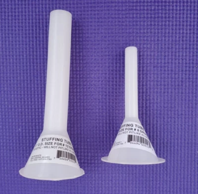 Tubo para fazer enchimento de funil de salsicha #8 e #12 manual de carne - Imagem 1 de 4